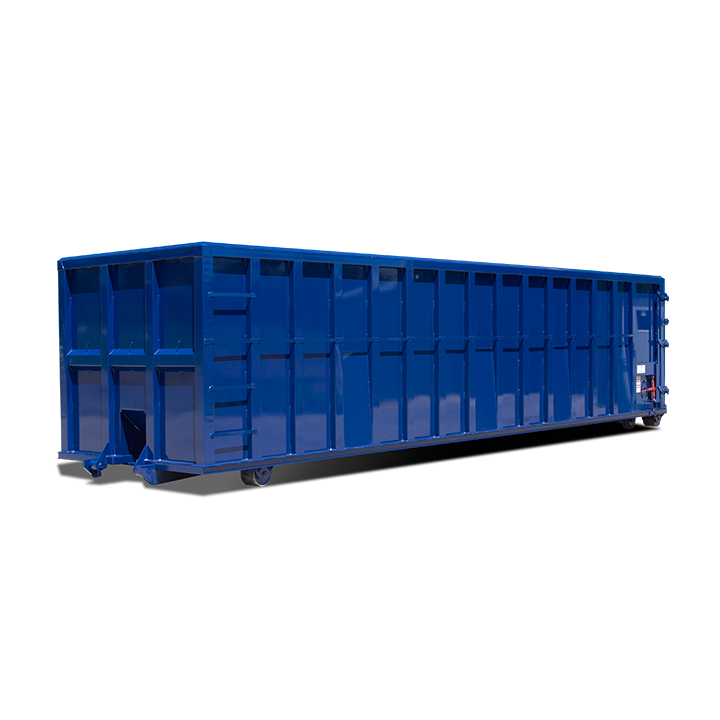 blue roll off container